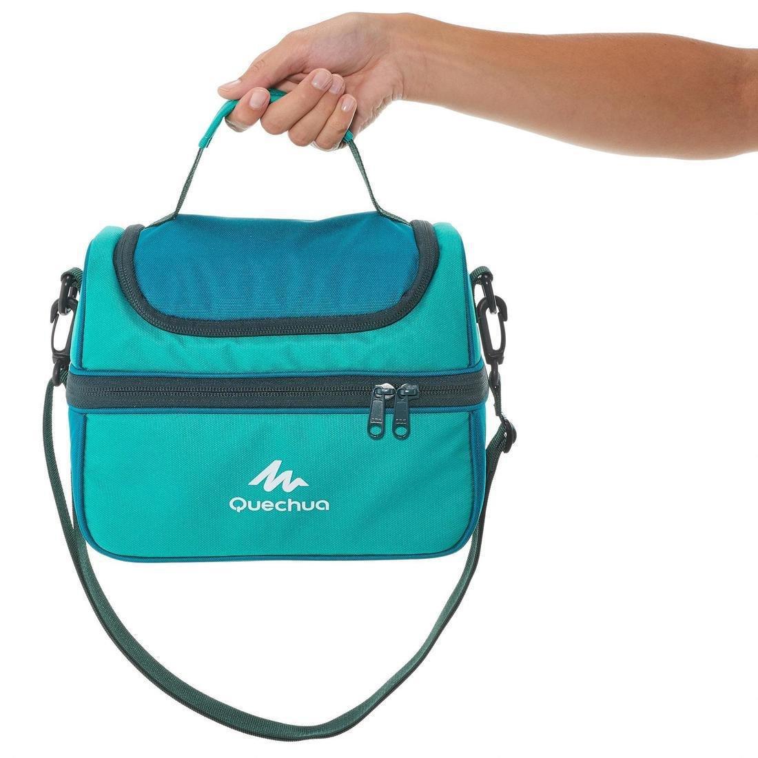 Insulated Lunch Box - 2 Food Boxes Included, Caribbean Green, No Color, large image number 4