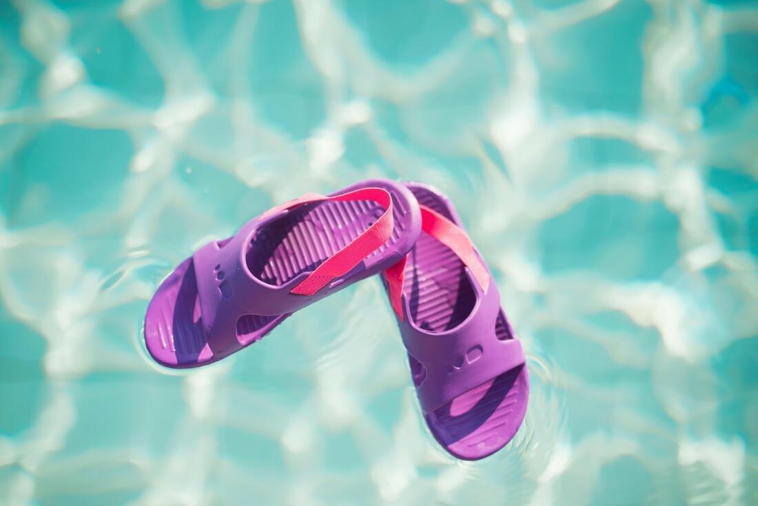 NABAIJI - Kids Girls Pool Sandals - Slap 100, Purple