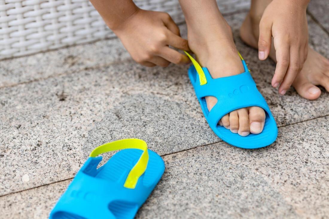 Kids Girls Pool Sandals - Slap 100, Purple, No Color, large image number 6