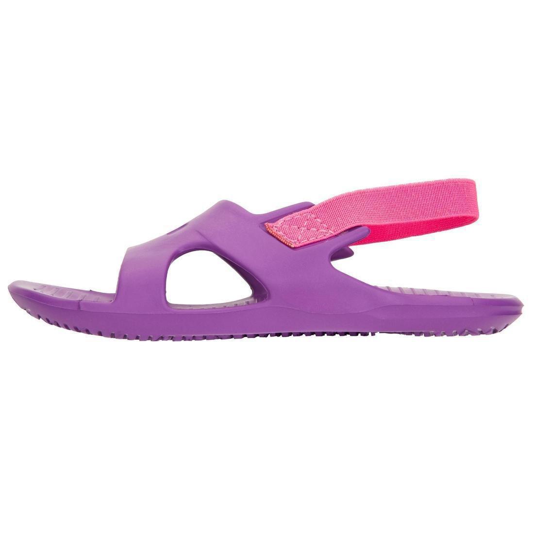 Kids Girls Pool Sandals - Slap 100, Purple, No Color, large image number 8