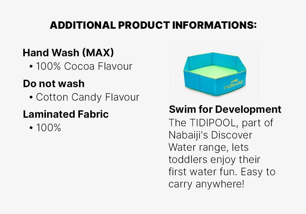 Tidipool 88.5 Kids Paddling Pool With Waterproof Carry Bag, Blue, No Color, medium