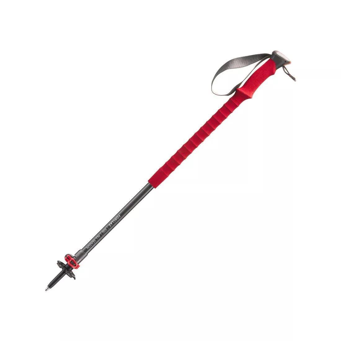 1 All Season Hiking Pole - MT500 All Season Red, brick red, No Color, large image number 0