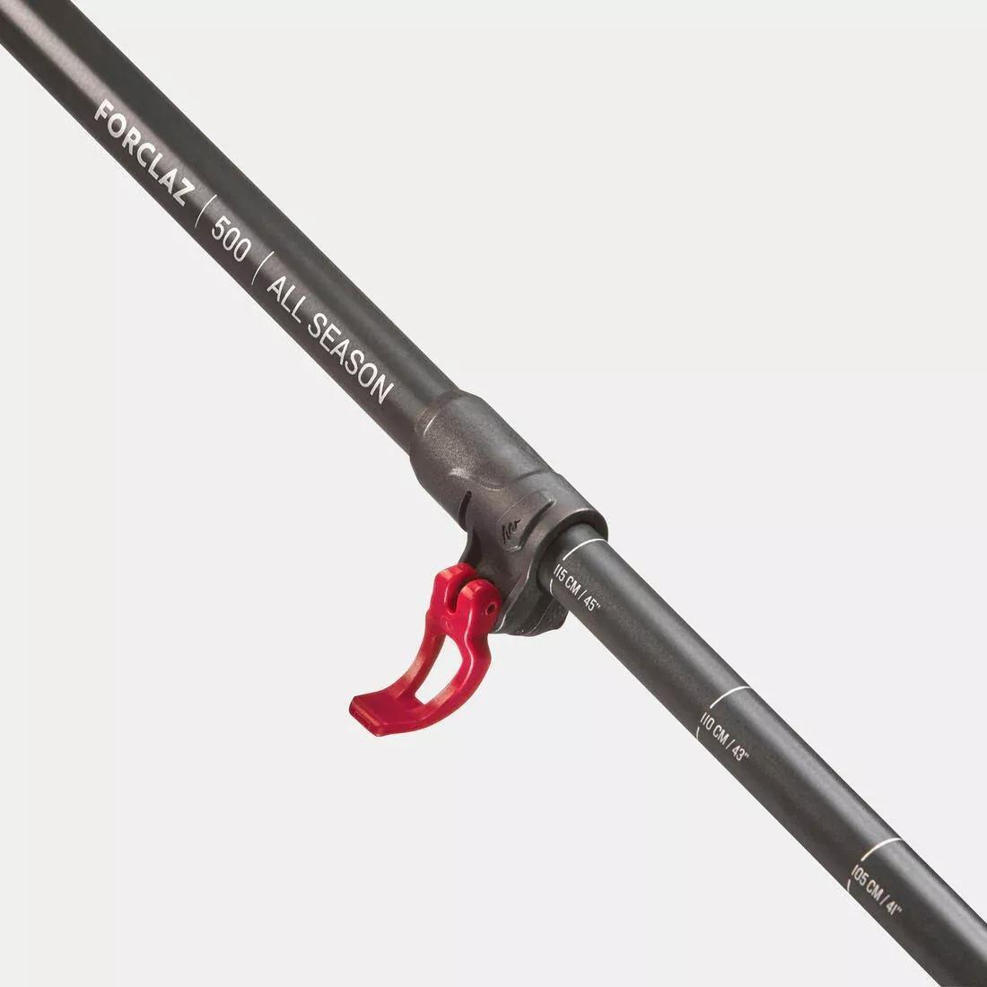 1 All Season Hiking Pole - MT500 All Season Red, brick red, No Color, large image number 6