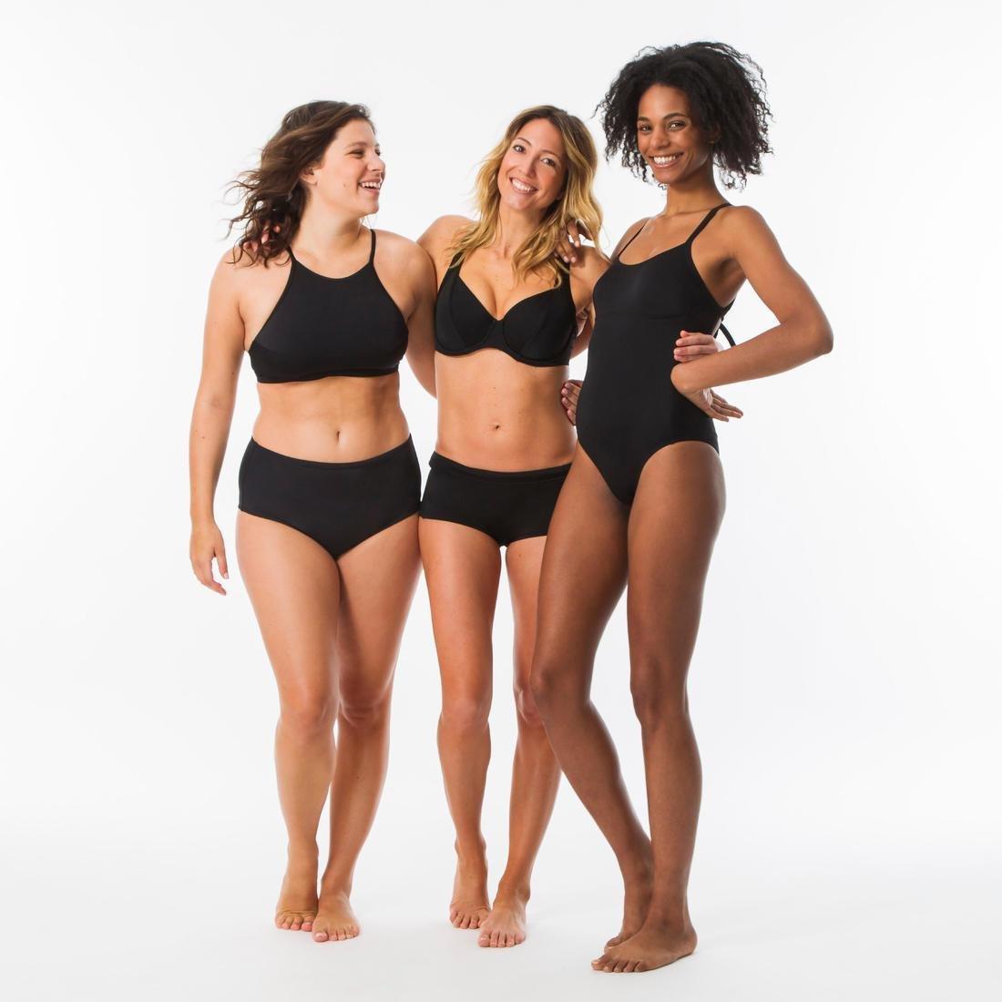 Womens Surfing Swimsuit Bikini Top With Padded Cups Andrea, Black, , large image number 11
