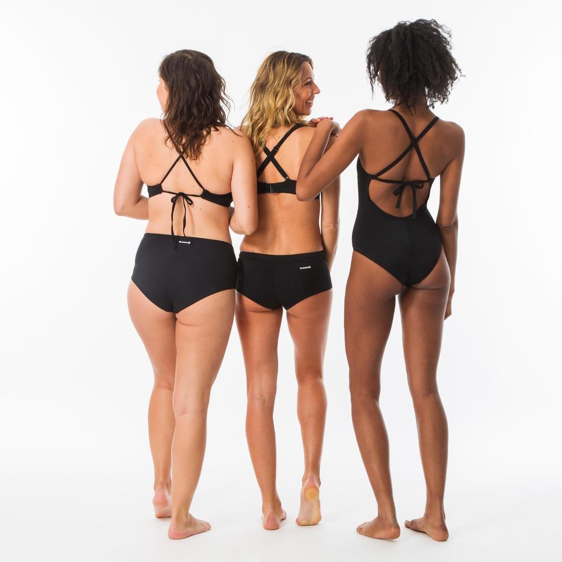 Womens Surfing Swimsuit Bikini Top With Padded Cups Andrea, Black, , large image number 14