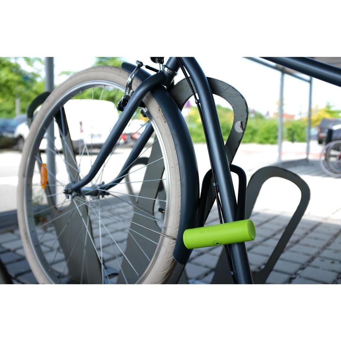 Bike Mini D Lock And Cable Set, Yellow, , large image number 5