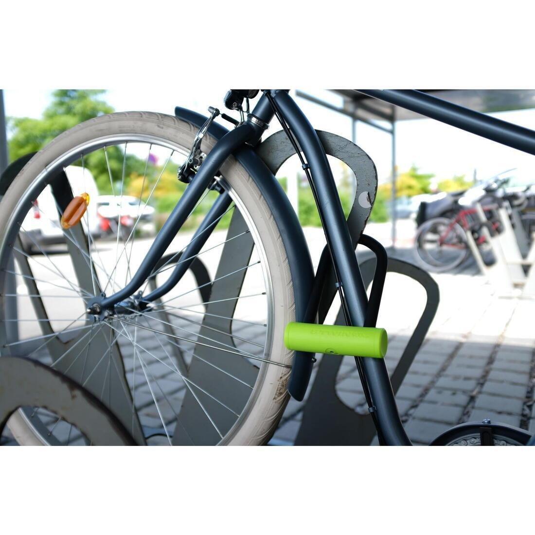 Bike Mini D Lock And Cable Set, Yellow, , large image number 7