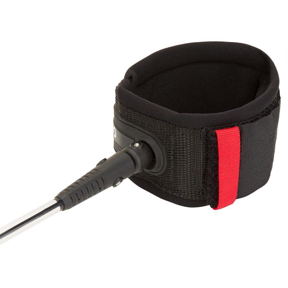 7 Mm Surfboard Leash 8In (240 Cm), Black, No Color, large image number 2