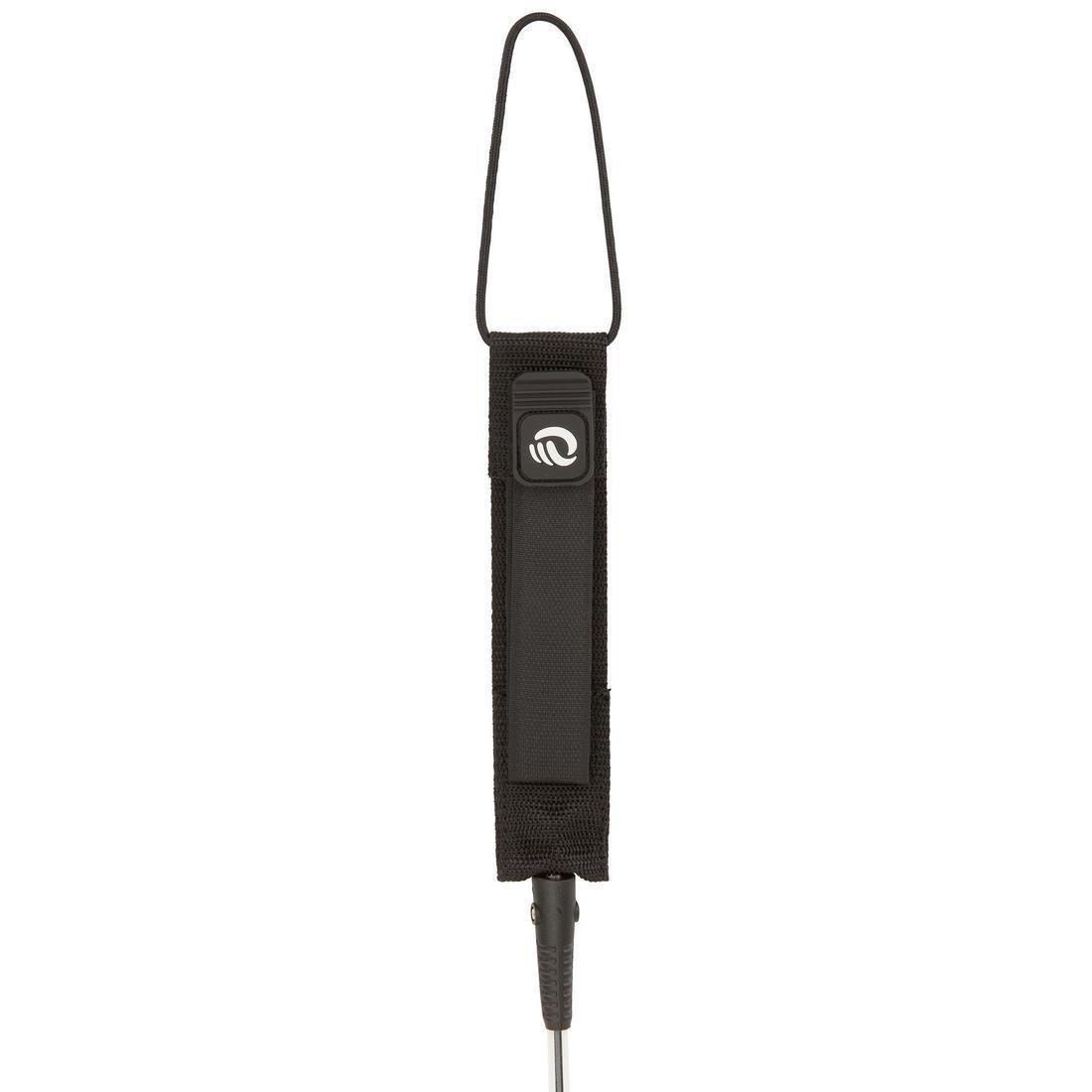 7 Mm Diameter Longboard Surf Leash - 9' (275 Cm), Black, No Color, large image number 3