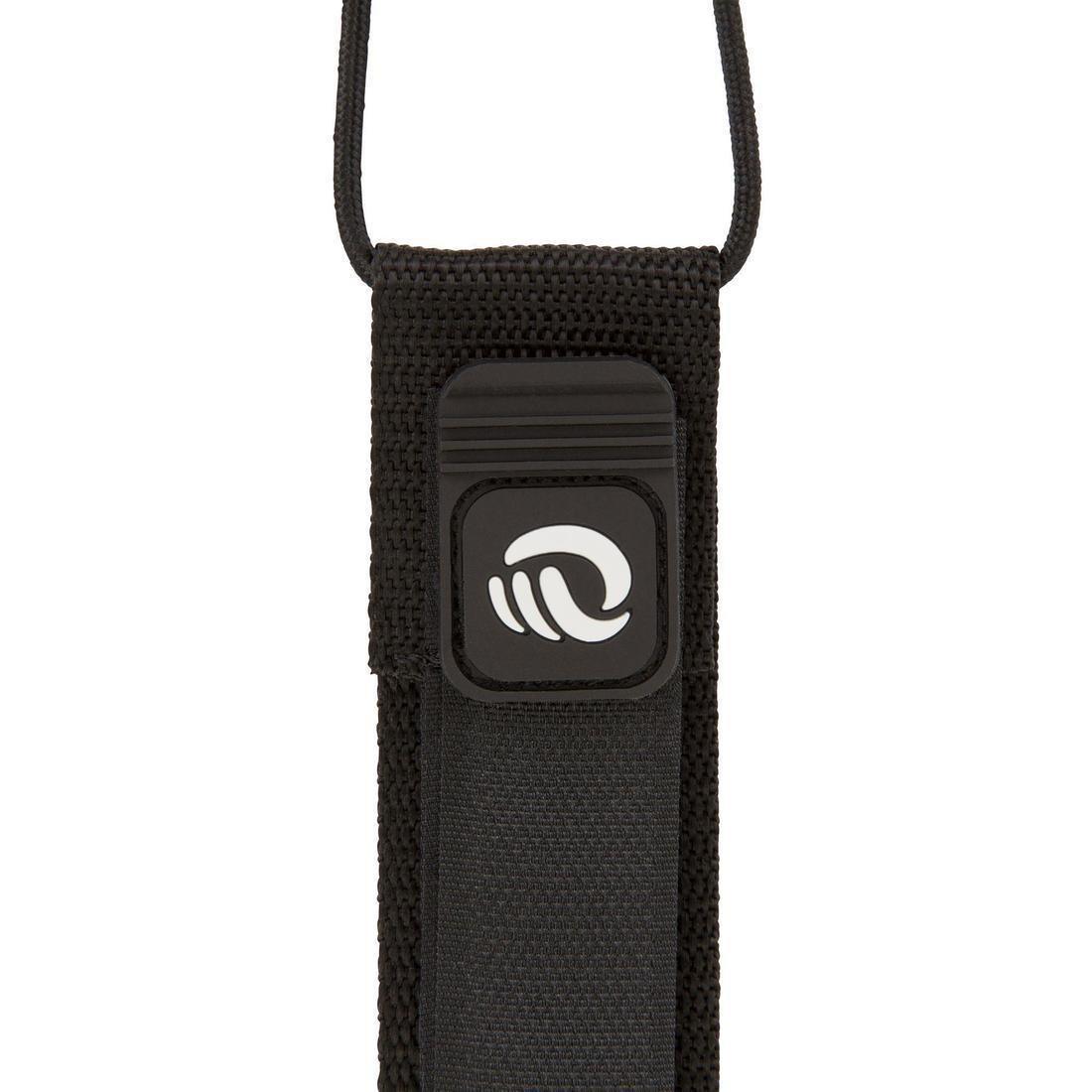 7 Mm Diameter Longboard Surf Leash - 9' (275 Cm), Black, No Color, large image number 8