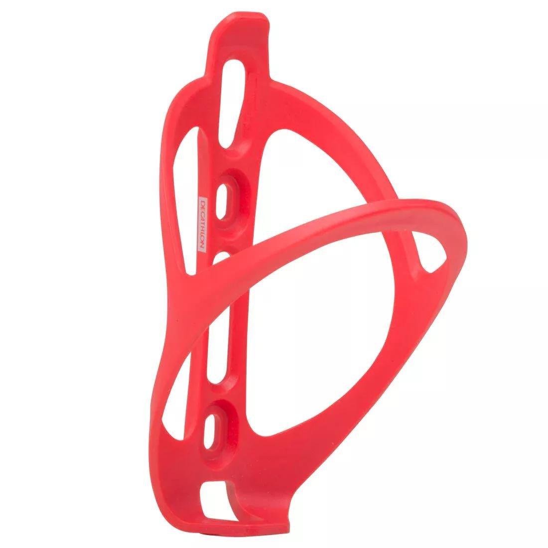 DECATHLON - 500 Bike Bottle Cage, Fluo Red