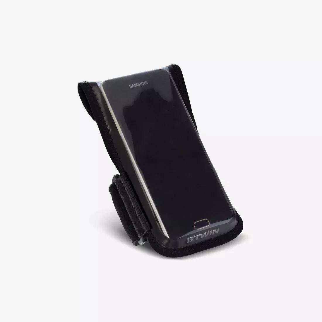 BTWIN - 500 Cycling Smartphone Holder, Black