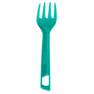 QUECHUA - Outdoor Cutlery Set (Knife, Fork, Spoon), Teal Green