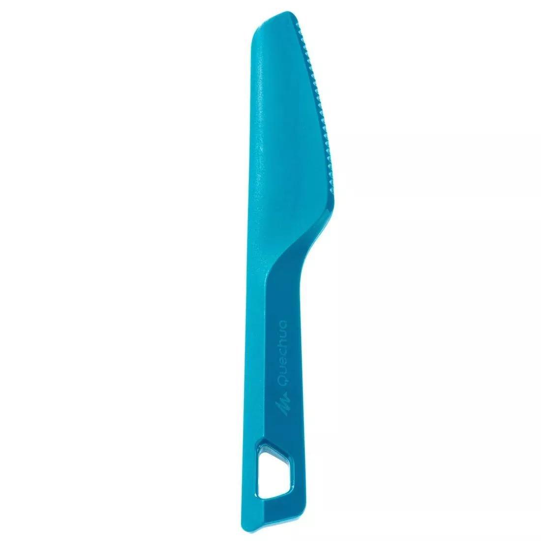 Outdoor Cutlery Set (Knife, Fork, Spoon), Teal Green, No Color, medium