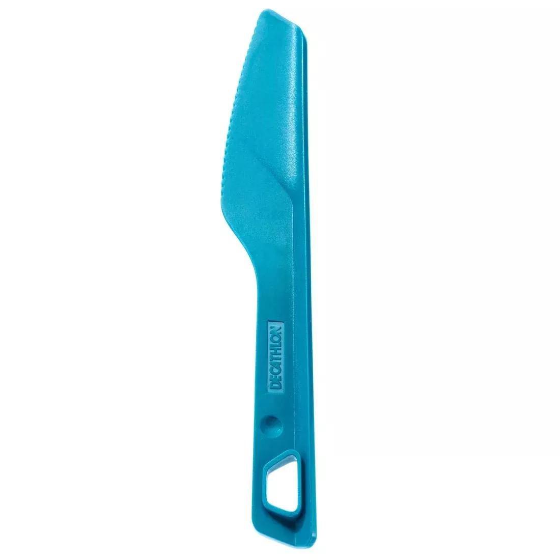 Outdoor Cutlery Set (Knife, Fork, Spoon), Teal Green, No Color, medium