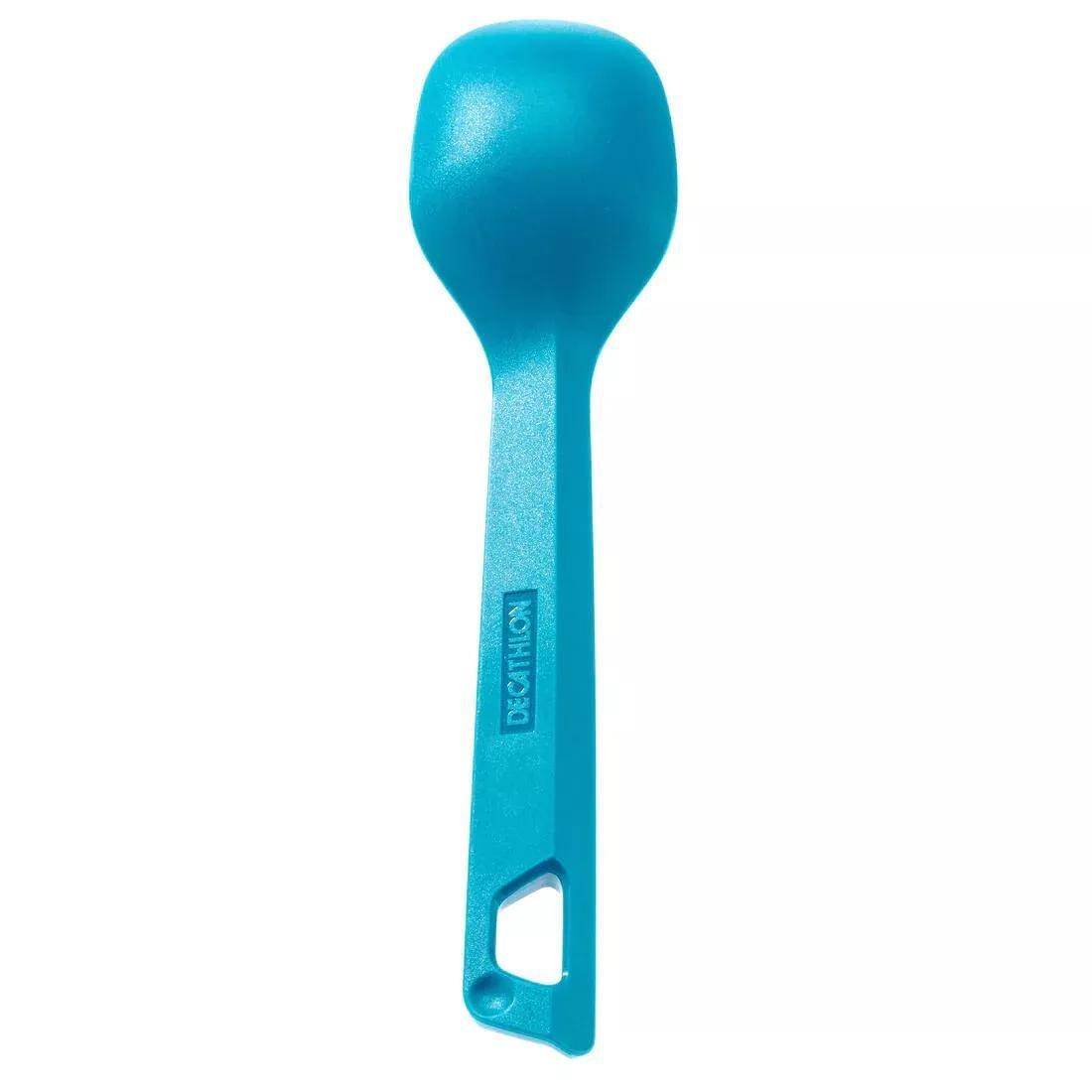 Outdoor Cutlery Set (Knife, Fork, Spoon), Teal Green, No Color, medium