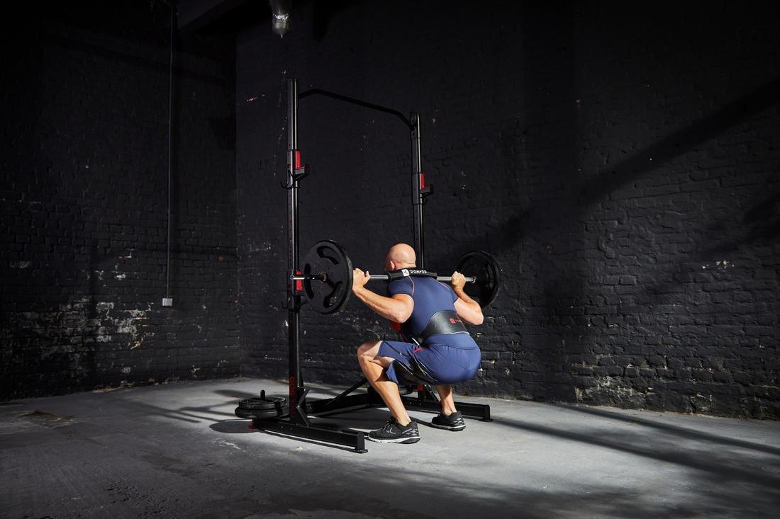 Weight Training Lumbar Belt Leather, Black, No Color, large image number 8