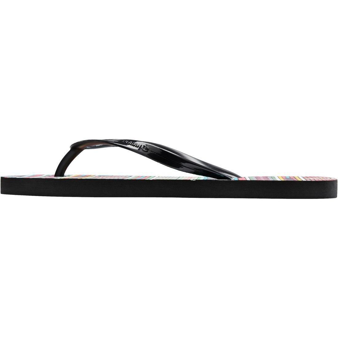 Women Flip-Flops - Maupiti To 100S Print, Black, , large image number 2