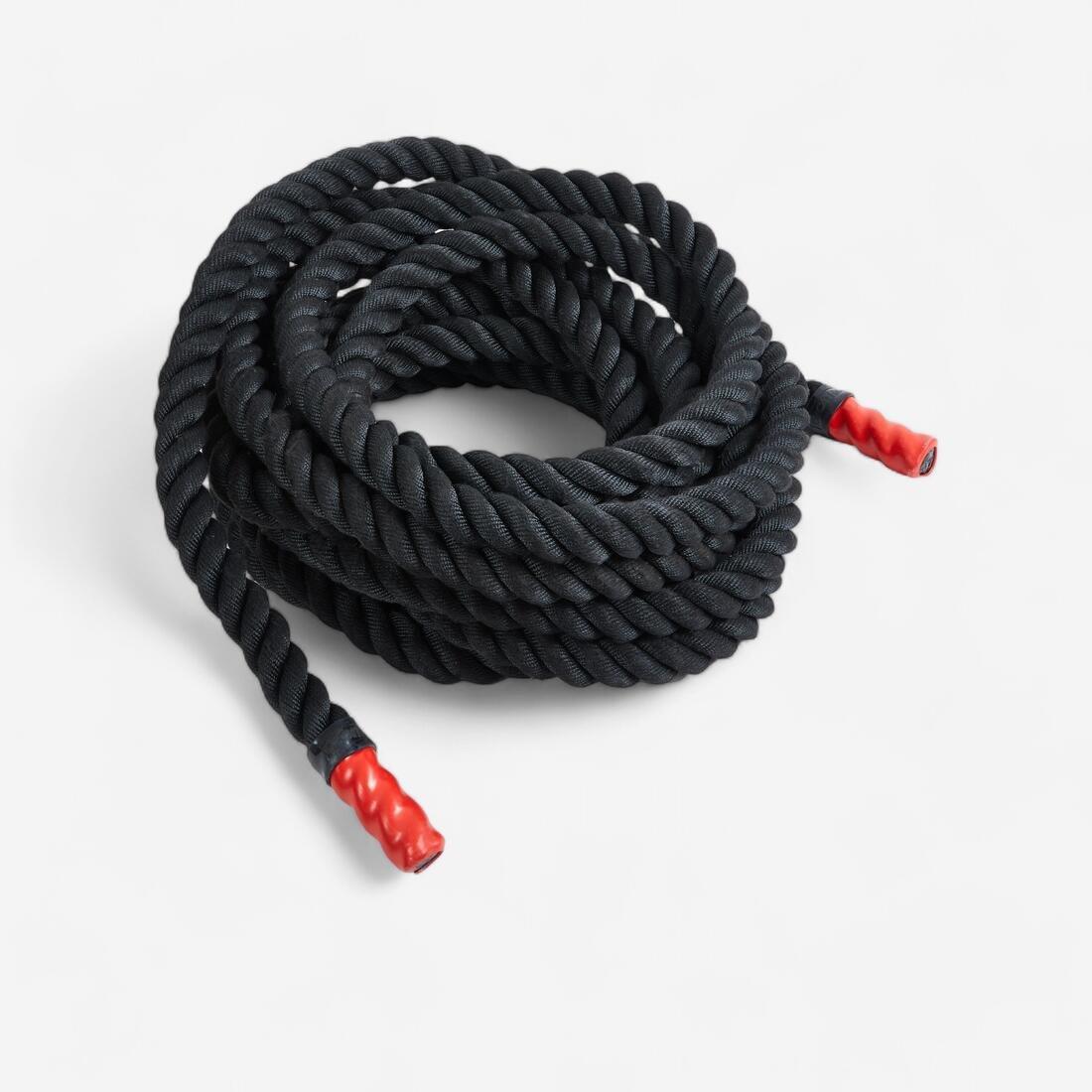 Cross Training Battle Rope, Black, No Color, large image number 0