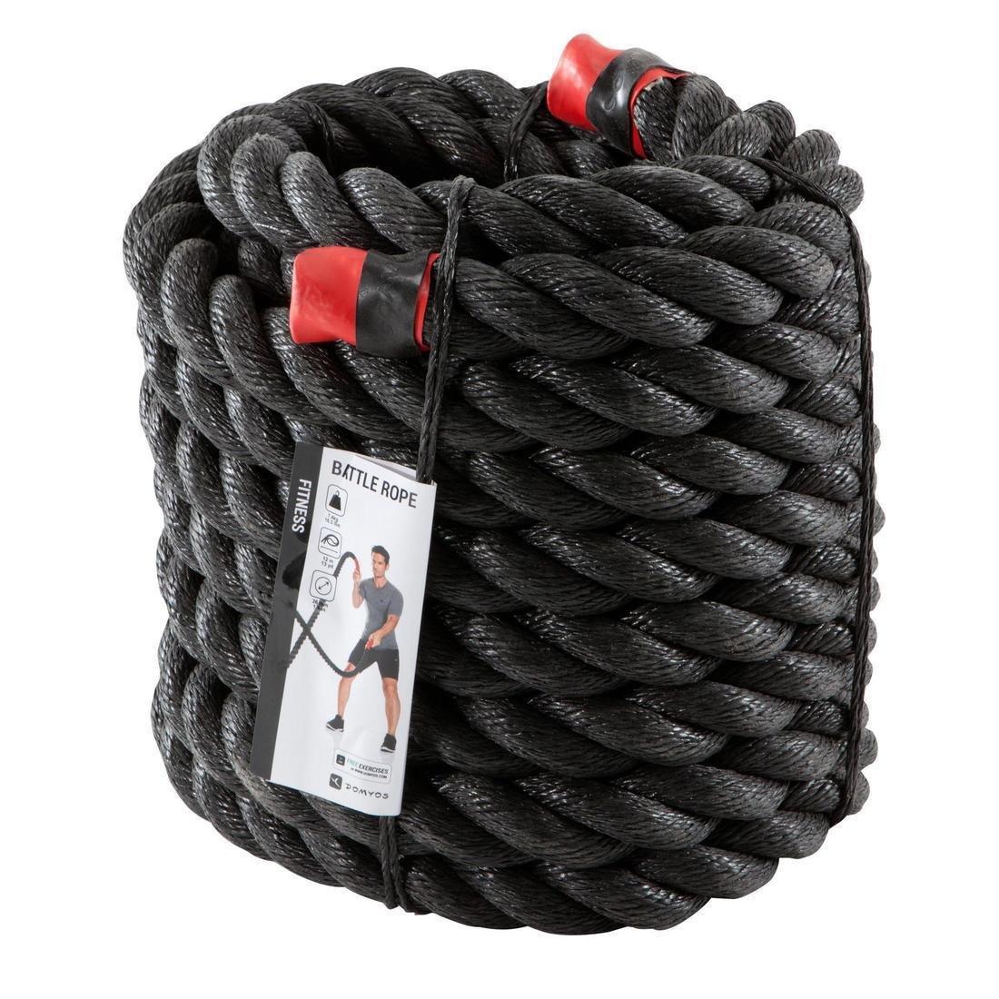 Cross Training Battle Rope, Black, No Color, large image number 1