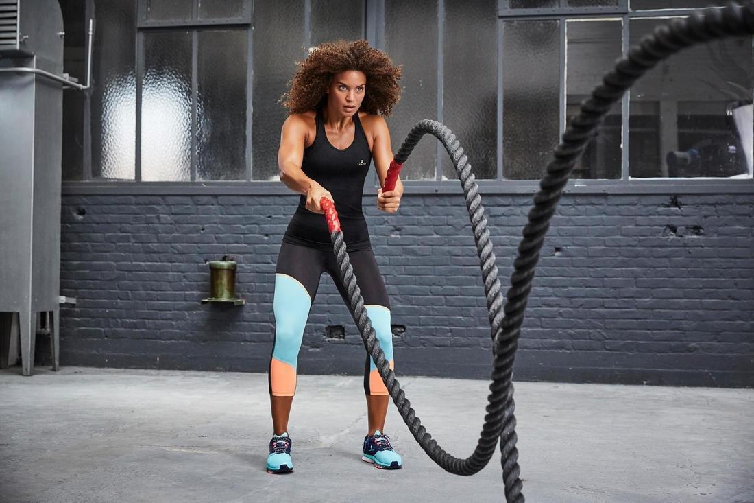 Cross Training Battle Rope, Black, No Color, large image number 8