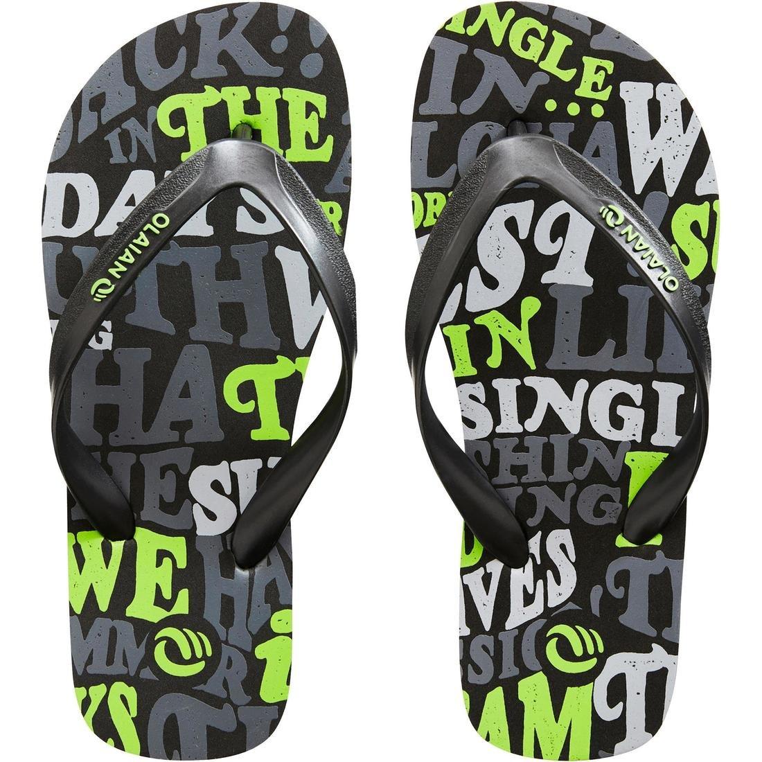 TO100 PRINT Junior B flip-flops - Brazil, Blue, No Color, large image number 9