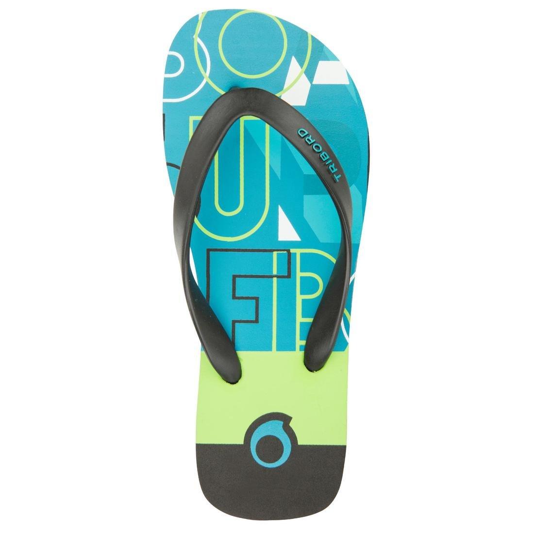 TO100 PRINT Junior B flip-flops - Brazil, Blue, No Color, large image number 12