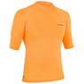 OLAIAN - 100Mens Short Sleeve Uv Protection Surfing Top T-Shirt, Fluo Blood Orange