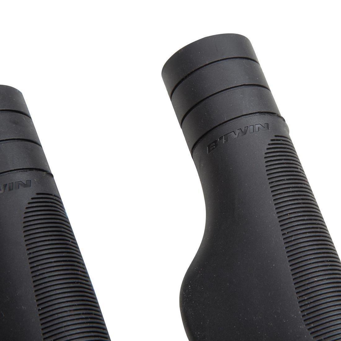 Ergonomic Handlebar Grips City 500, Black, No Color, large image number 7