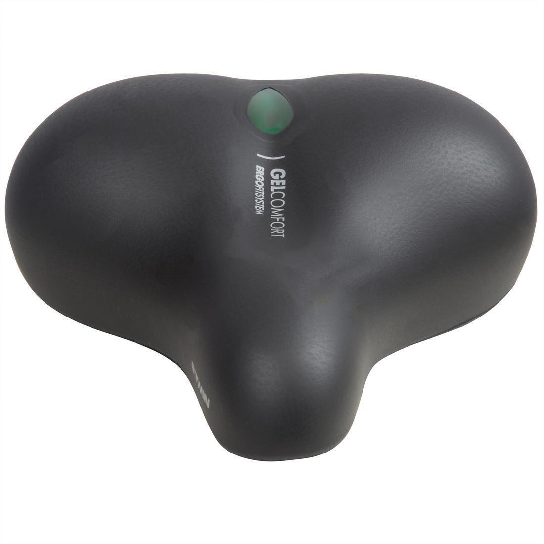 DECATHLON - City 900 Gel Bike Saddle, Deep Shale