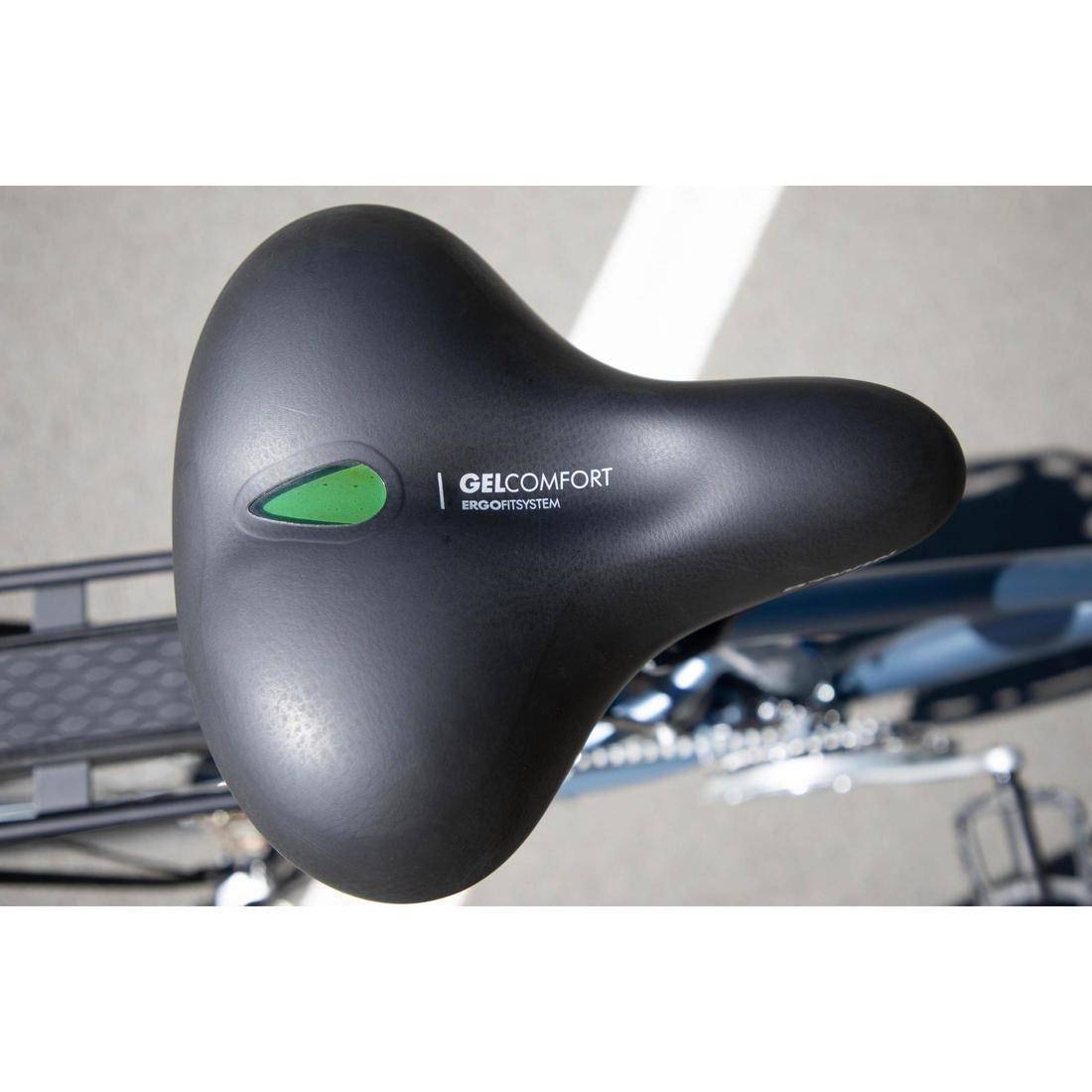 DECATHLON - City 900 Gel Bike Saddle, Deep Shale