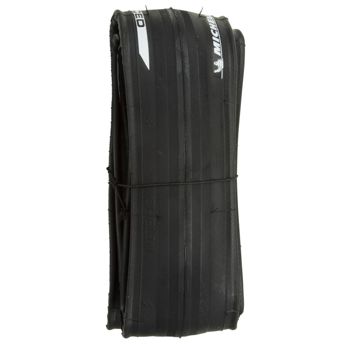 Lithion Reinforced Road Bike Tyre - 700X25C, Black, No Color, large image number 3