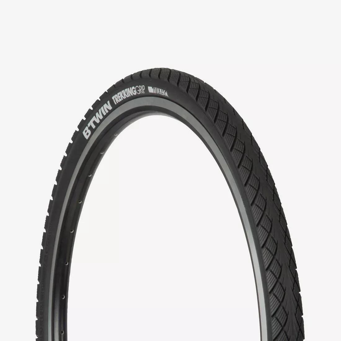 Trekking Grip Hybrid Bike Tyre, No Color, large image number 1
