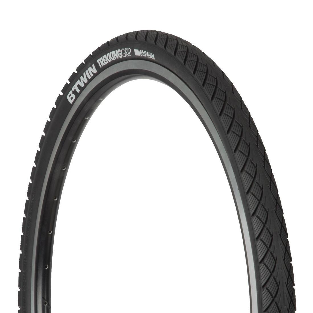 BTWIN - Trekking Grip Hybrid Bike Tyre