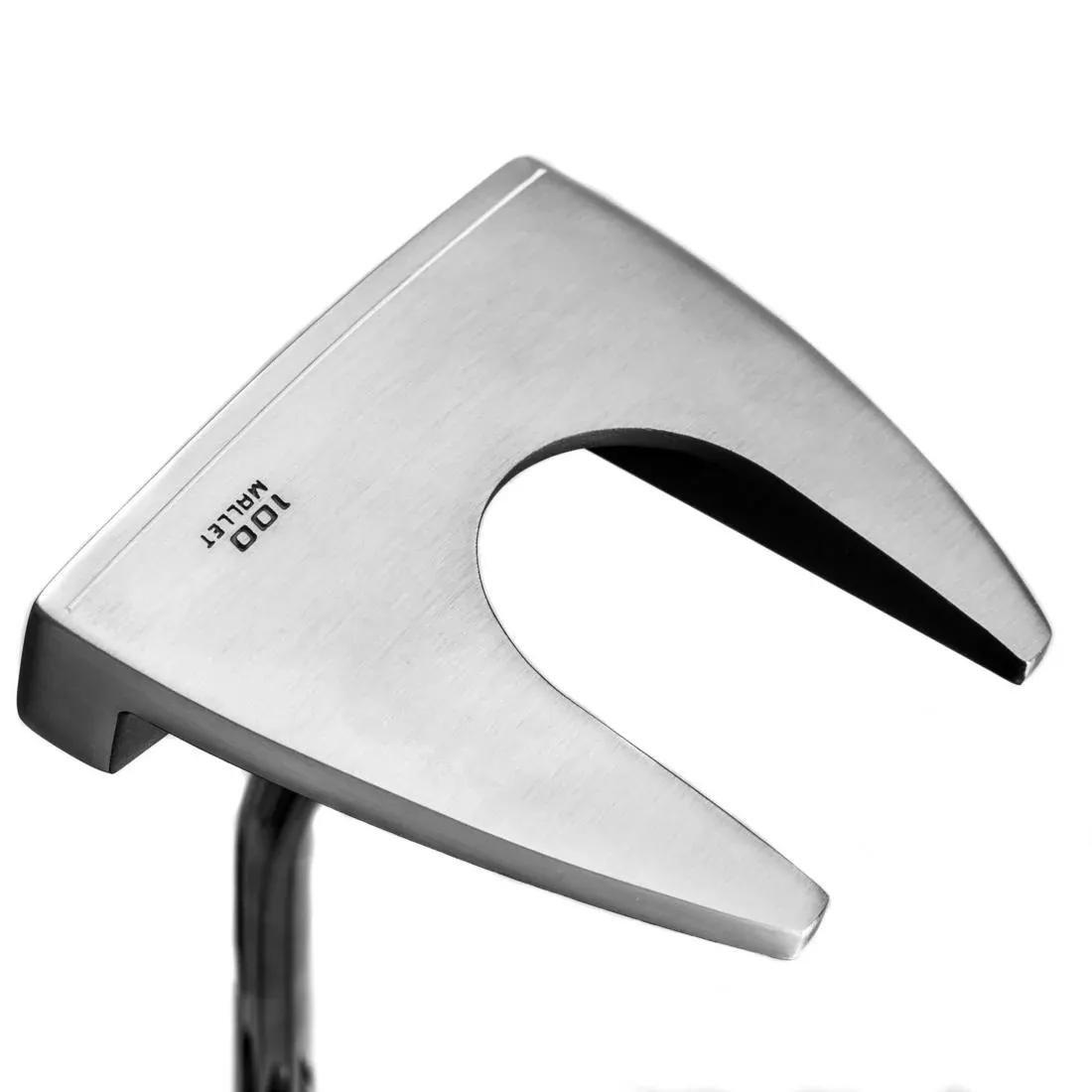 BLACK ADULT MALLET PUTTER RIGHT HANDED - INESIS 100, No Color, large image number 4