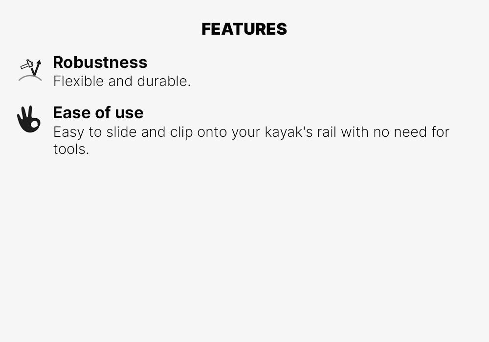 Kayak Or Stand-Up-Paddle Fin Black, No Color, medium