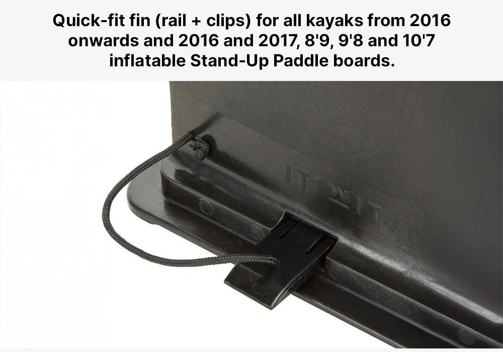 Kayak Or Stand-Up-Paddle Fin Black, No Color, large image number 17