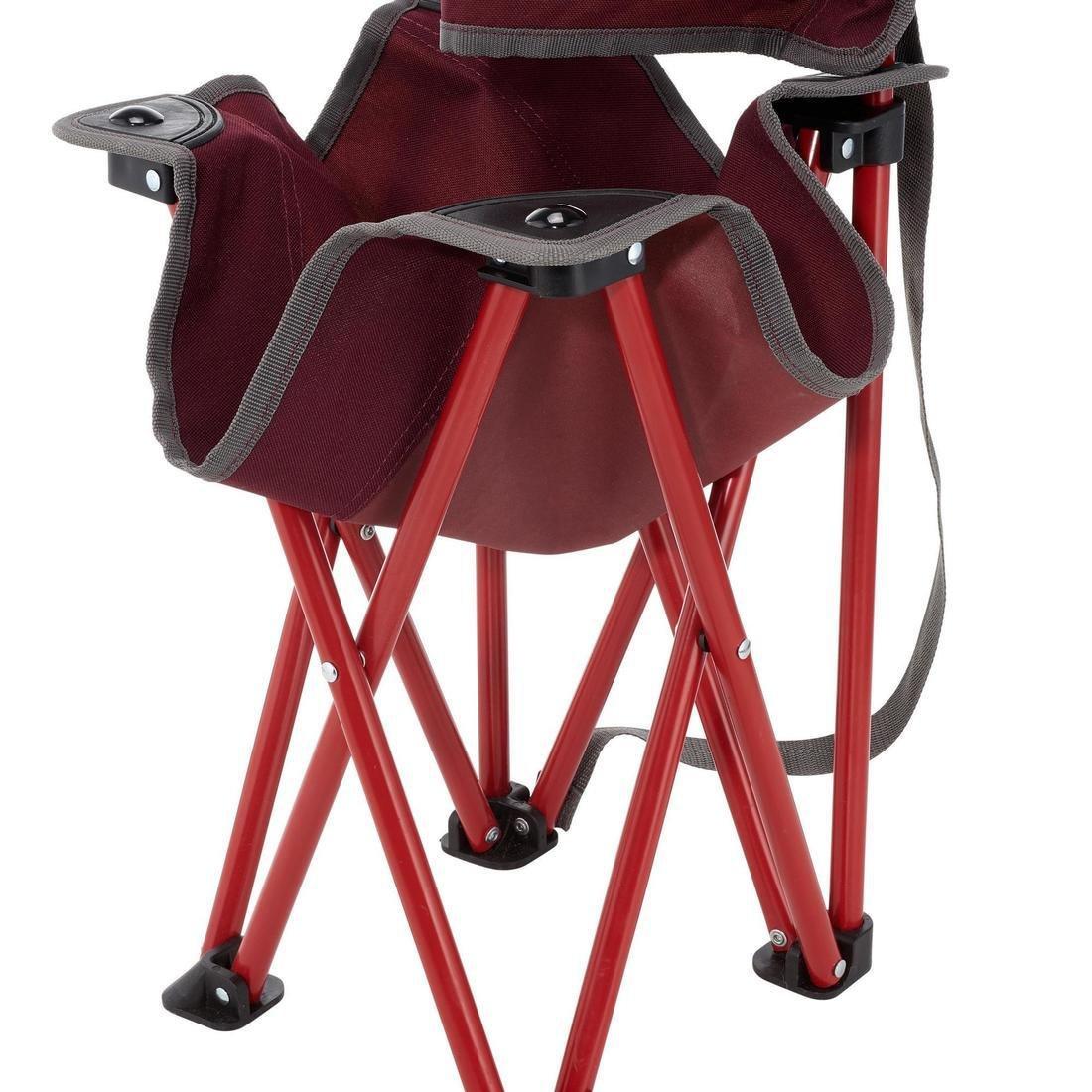 PORTABLE CAMPING CHAIR MH100 - MAROON, bordeaux, No Color, large image number 7