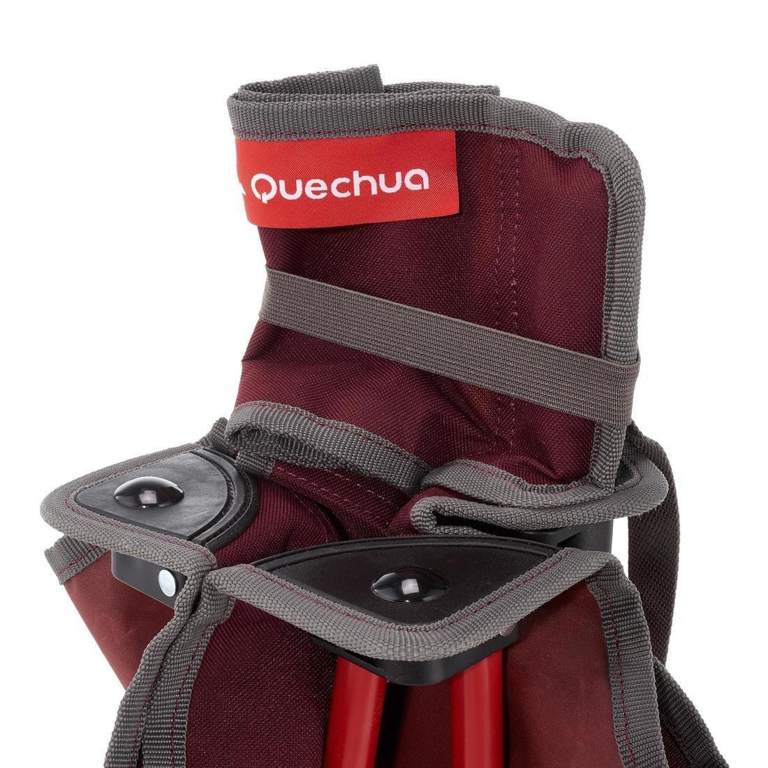 PORTABLE CAMPING CHAIR MH100 - MAROON, bordeaux, No Color, large image number 8