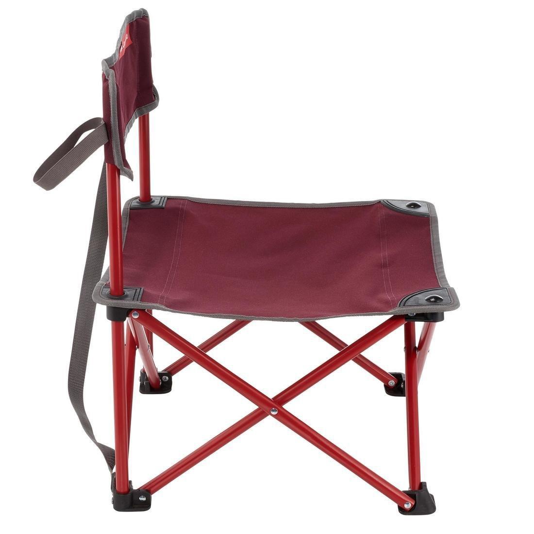 PORTABLE CAMPING CHAIR MH100 - MAROON, bordeaux, No Color, large image number 11