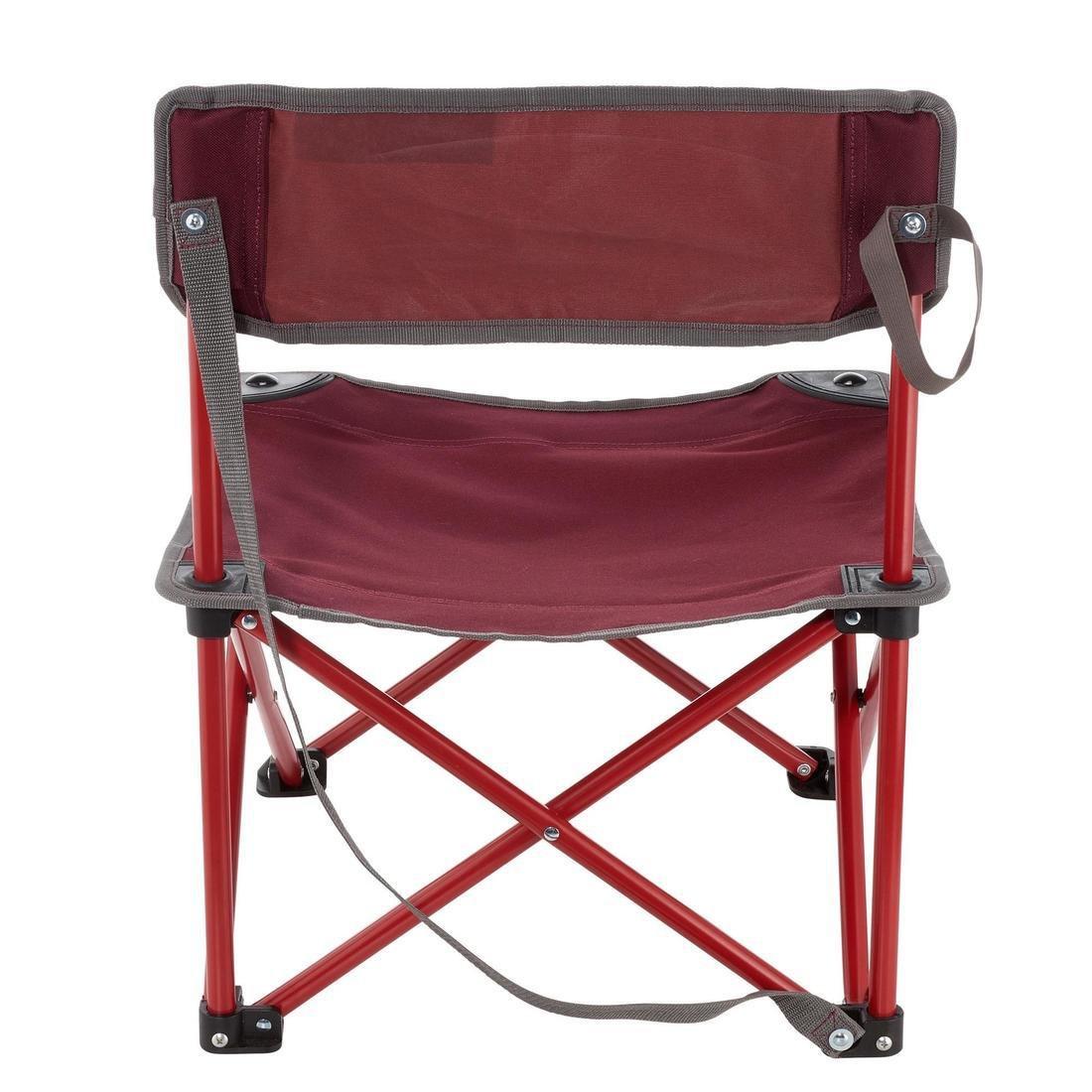 PORTABLE CAMPING CHAIR MH100 - MAROON, bordeaux, No Color, large image number 12