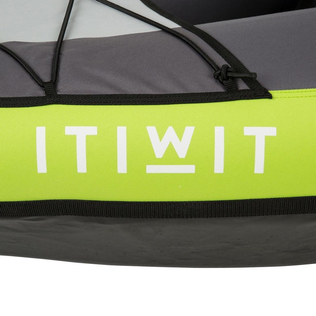 Inflatable Touring Kayak - 1/2 Places, Lime Green, No Color, large image number 10