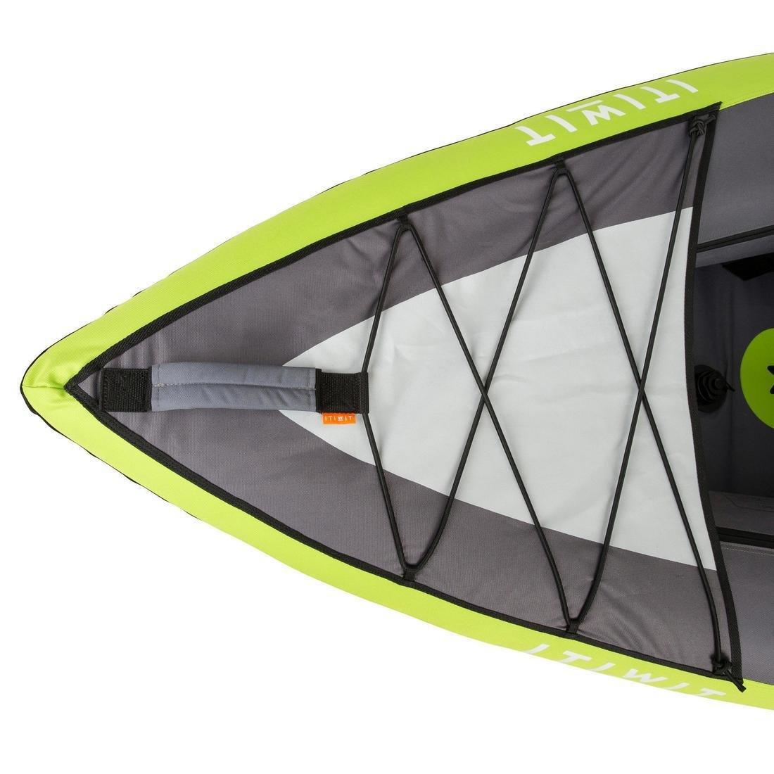 Inflatable Touring Kayak - 1/2 Places, Lime Green, No Color, large image number 11