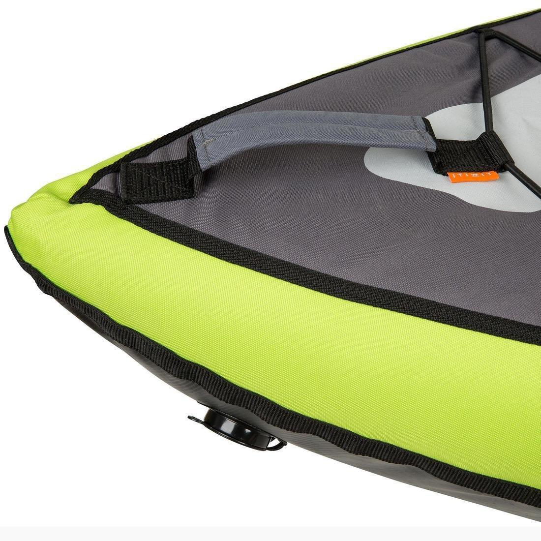 Inflatable Touring Kayak - 1/2 Places, Lime Green, No Color, large image number 12