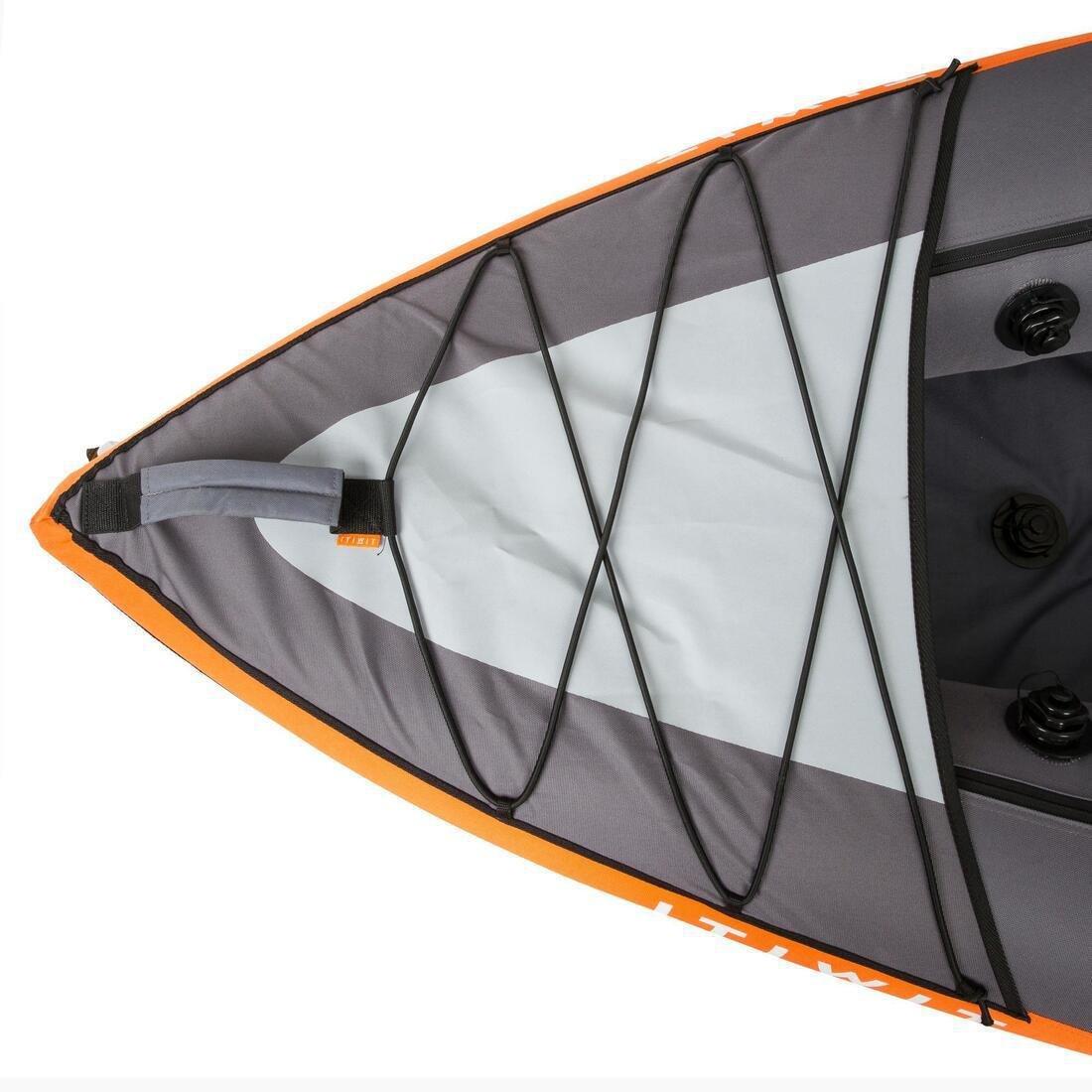 Inflatable Touring Kayak - 2/3 Places, Orange, No Color, large image number 8