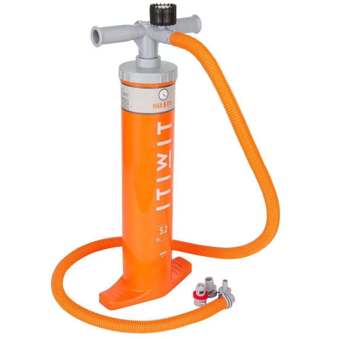 Double Action Kayak Hand Pump, Fluo Orange, No Color, medium