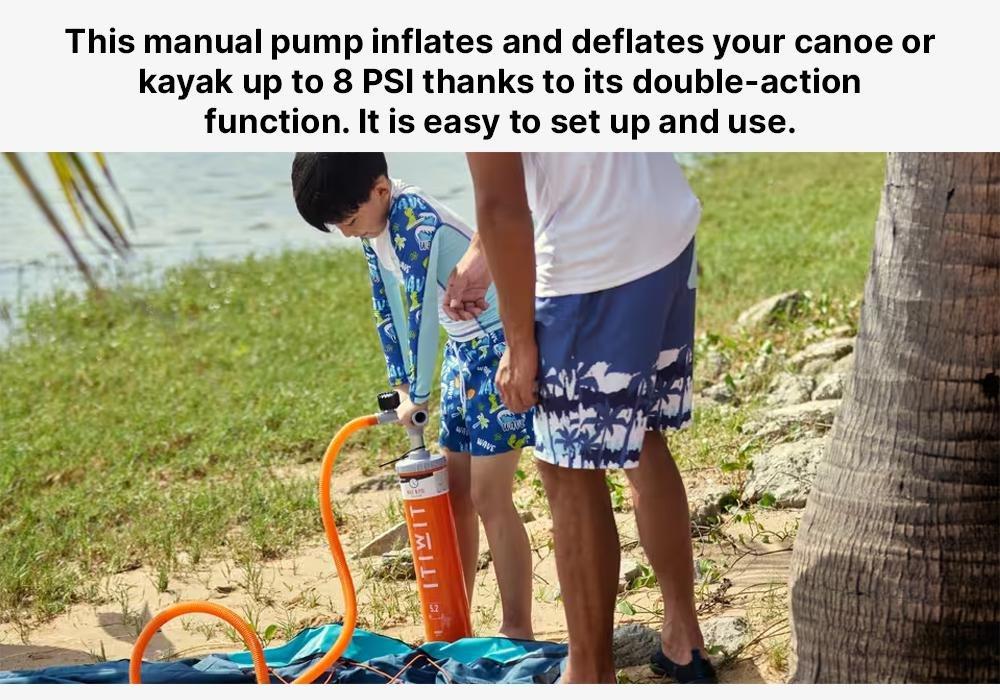 Double Action Kayak Hand Pump, Fluo Orange, No Color, large image number 14