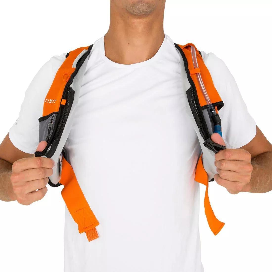 TANGERINE ORANGE LIFE VEST SUP AND KAYAK WAIRGO HYDRATION 50N ORANGE, , large image number 7