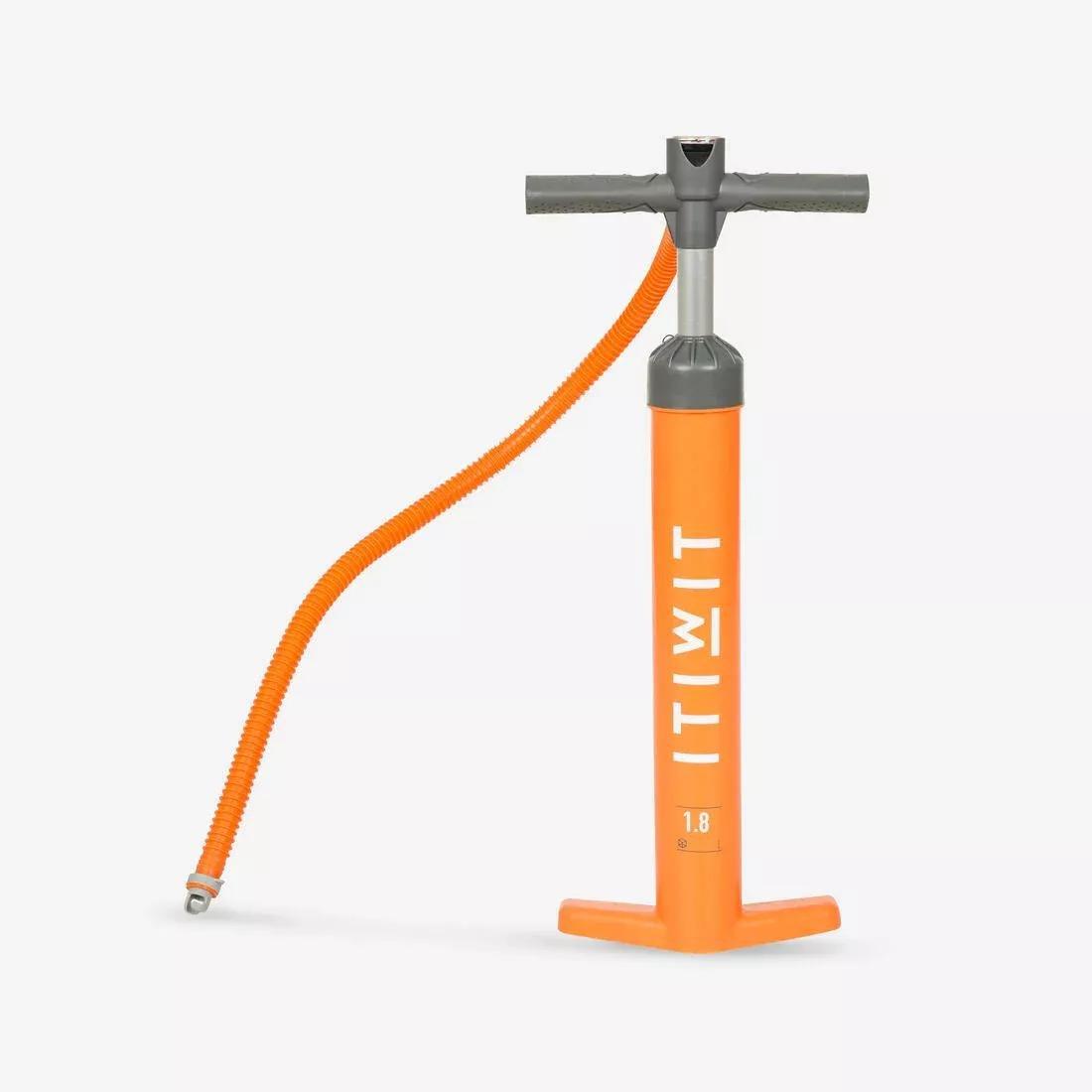 Stand-Up Paddle Double-Action High-Pressure Hand Pump, Orange, No Color, medium