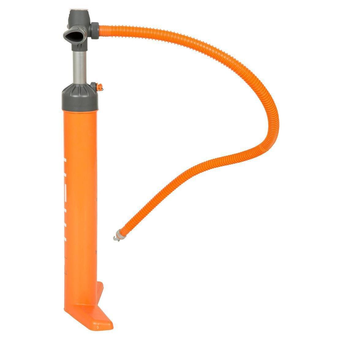 Stand-Up Paddle Double-Action High-Pressure Hand Pump, Orange, No Color, large image number 2